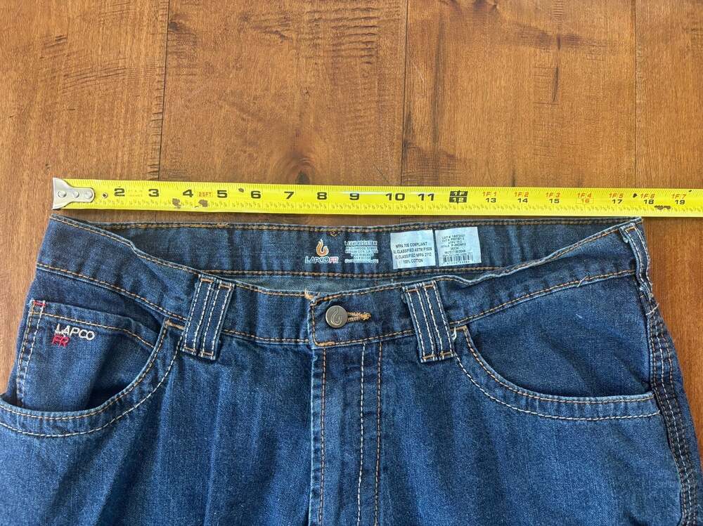 LAPCO FR Modern Industrial Workwear Flame Resistant Men's Denim Jeans 36x34 - Picture 10 of 10